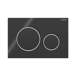 Geberit Sigma 20 Round betjeningsplade, sort/krom