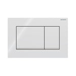 Geberit Sigma 20 Square betjeningsplade, hvid/krom