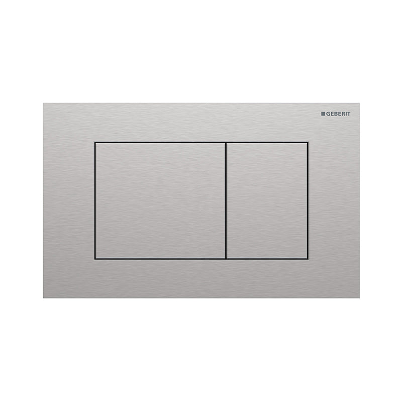 Geberit Sigma 40 Square betjeningsplade, børstet rustfrit stål