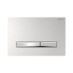 Geberit Sigma 50 Square betjeningsplade, børstet/krom
