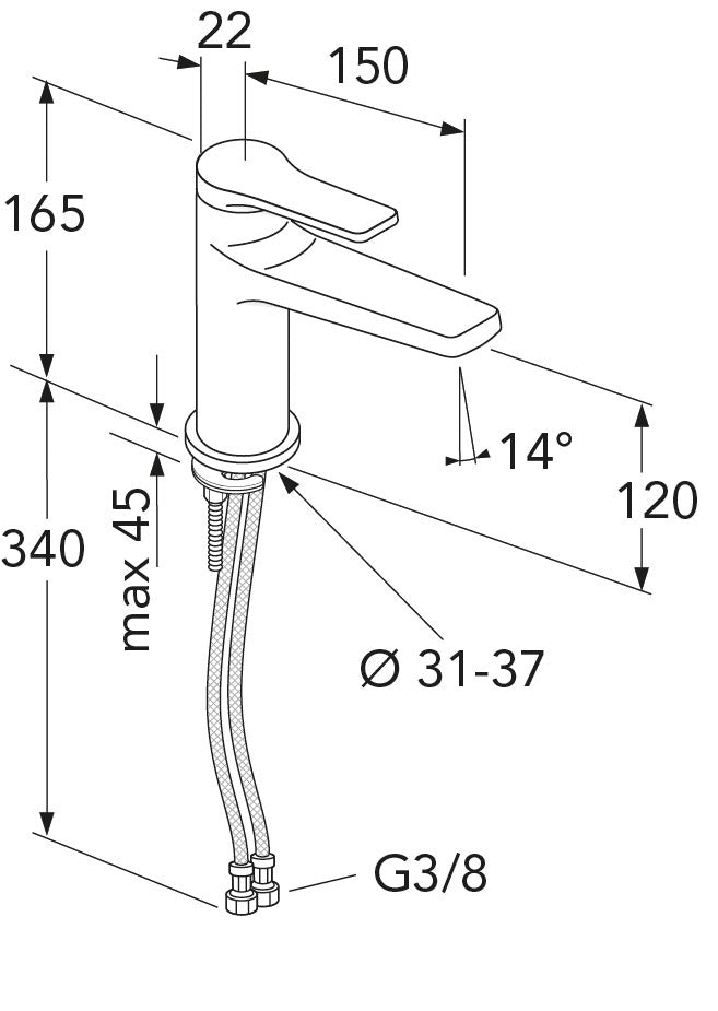 Gustavsberg Epic håndvaskarmatur