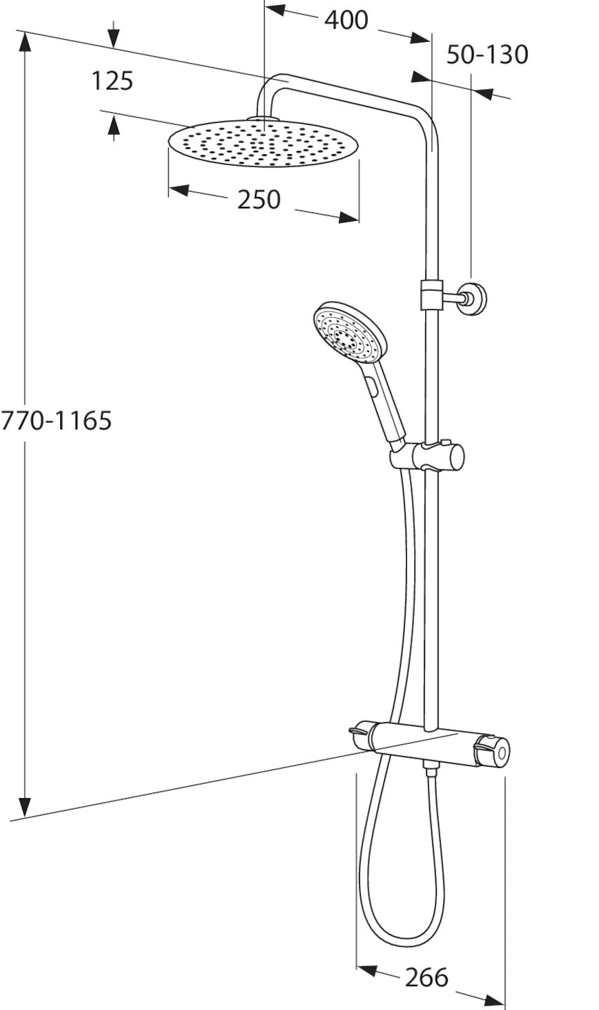 Gustavsberg Estetic Round brusesæt, sort