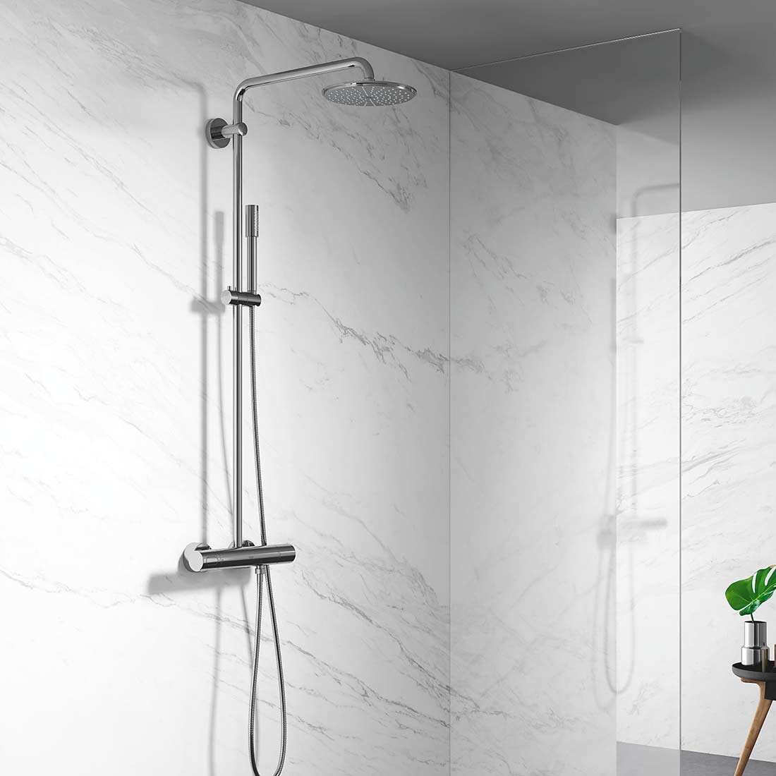 Grohe Rainshower 210 brusesæt, krom