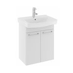 Ifø Spira badeværelsesmøbel m. 2 låger inkl. vask, 57 cm