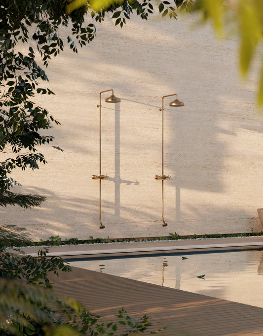 Udendørs bruser i messing – derfor vælger mange TONI Copenhagen