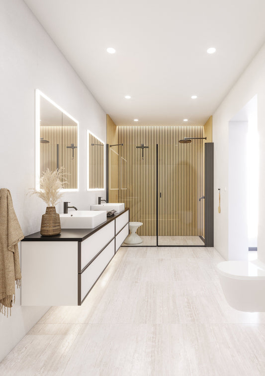 Badeværelse med Dansani Match brusekabine