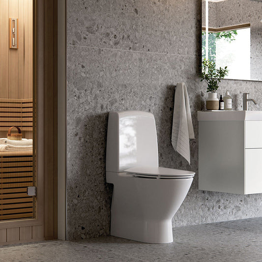 Toilet på badeværelse