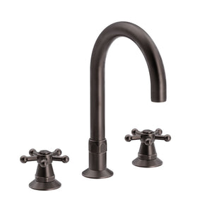 TONI Copenhagen Christiansborg 3-huls håndvaskarmatur med svingtud Ø150 mm, bruneret