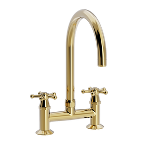 TONI Copenhagen Christiansborg 2-huls køkkenarmatur med svingtud, messing