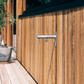 Frostline DUO wall udendørs vandhane 300-550 mm, glasblæst rustfri stål