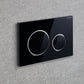 Geberit Sigma 20 Round betjeningsplade, sort/krom