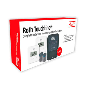 Roth Touchline PL opgradering gulvvarmestyring, 2 rum, uden app styring