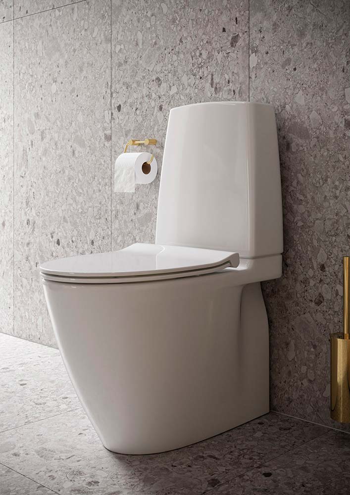 Ifö Spira Art 2.0 toilet uden skyllekant med S-lås