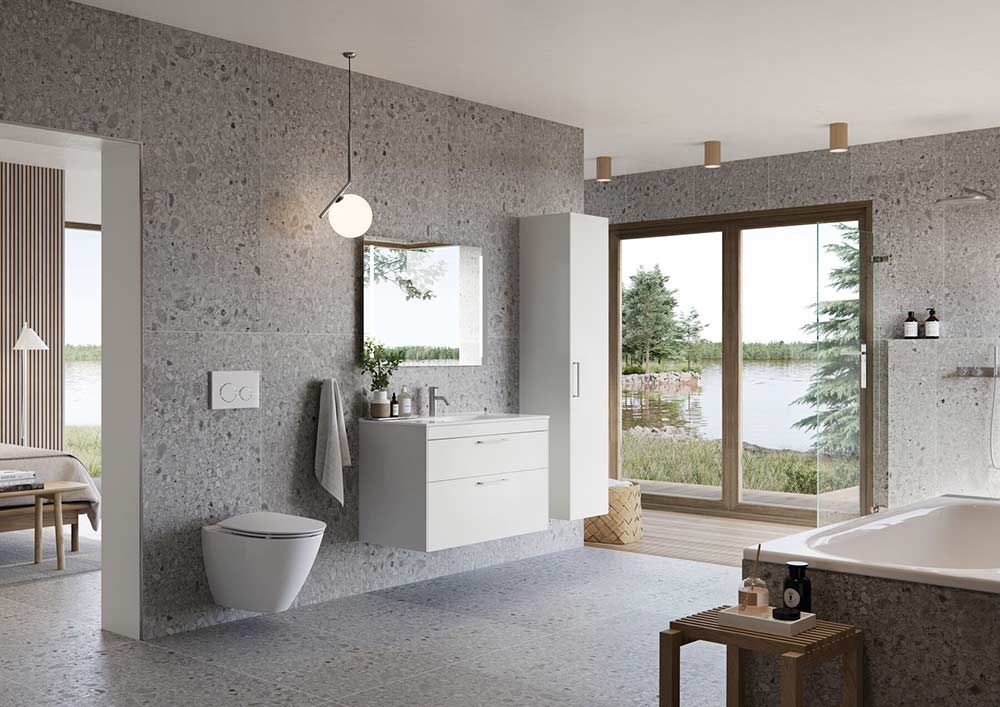 Ifö Spira Art væghængt toilet