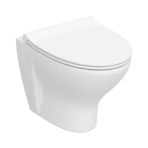 Ifö Spira Style væghængt toilet, uden skyllekant, hvid