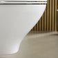 Ifö Spira Modern væghængt toilet, uden skyllekant, hvid