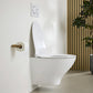 Ifö Spira Modern væghængt toilet, uden skyllekant, hvid