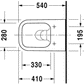 Datablad Duravit Happy D.2 Rimless hængetoilet