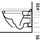 Duravit Starck 3 væghængt toilet, skjult montering