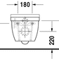 Duravit Starck 3 væghængt toilet, skjult montering