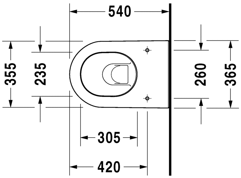 Duravit Darling New hængetoilet