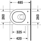 Datablad Duravit Darling New Compact væghængt toilet