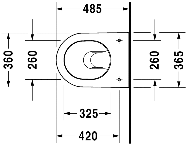 Datablad Duravit Darling New Compact væghængt toilet
