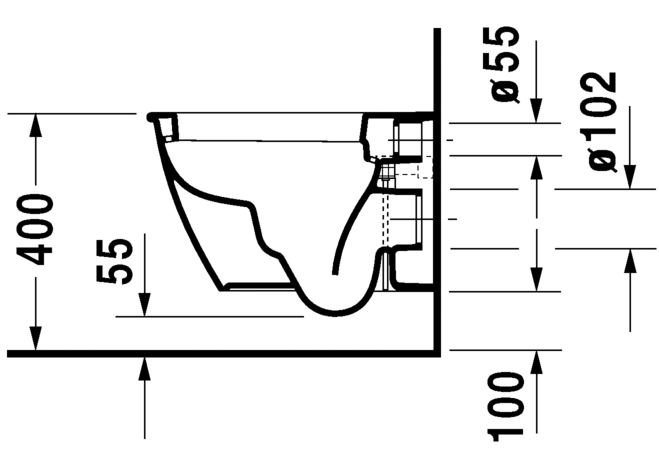 datablad Duravit Darling New Compact væghængt toilet