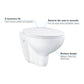 GROHE Bau væghængt toilet