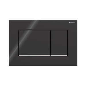 Geberit Sigma 20 Square betjeningsplade, sort/krom