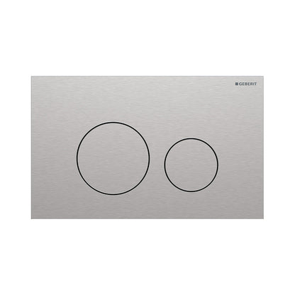 Geberit Sigma 40 Round betjeningsplade, børstet rustfrit stål