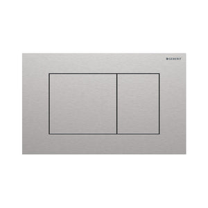 Geberit Sigma 40 Square betjeningsplade, børstet rustfrit stål