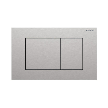 Geberit Sigma 40 Square betjeningsplade, børstet rustfrit stål