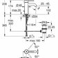 GROHE Essence håndvaskarmatur, S-size