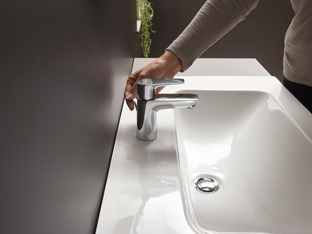 Hansgrohe Talis E 80 håndvaskarmatur m/løft op bundventil, krom