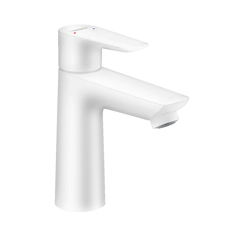 Hansgrohe Talis E 110 håndvaskarmatur m/bundventil, Mat hvid