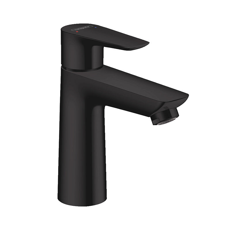 Hansgrohe Talis E 110 håndvaskarmatur m/bundventil, mat sort