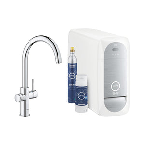 GROHE Blue Home Duo køkkenarmatur, Krom - Startsæt