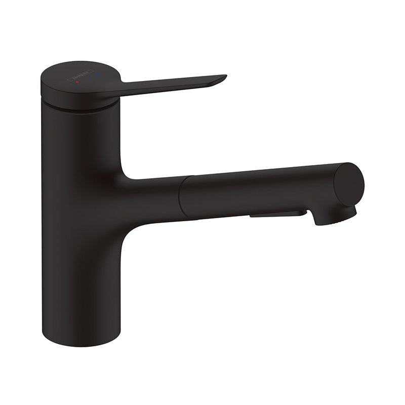 Hansgrohe Zesis M33 køkkenarmatur 150, med udtræk, mat sort