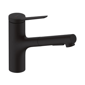 Hansgrohe Zesis M33 køkkenarmatur 150, med udtræk, mat sort