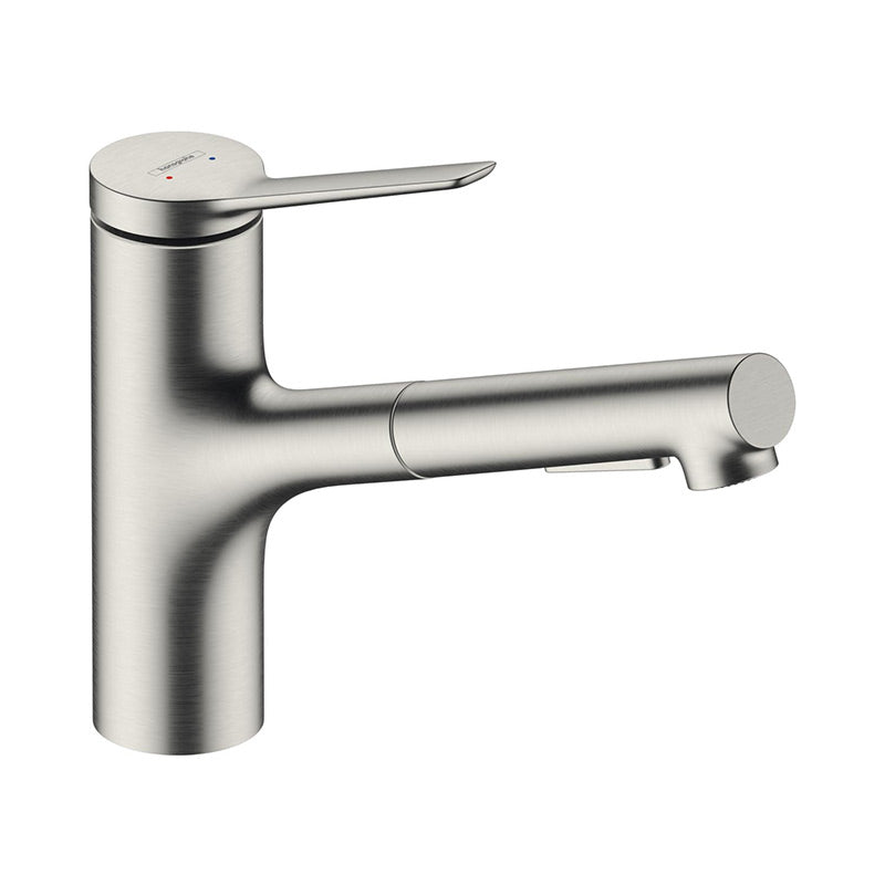 Hansgrohe Zesis M33 køkkenarmatur 150, med udtræk, rustfrit stål