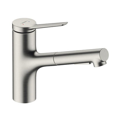 Hansgrohe Zesis M33 køkkenarmatur 150, med udtræk, rustfrit stål