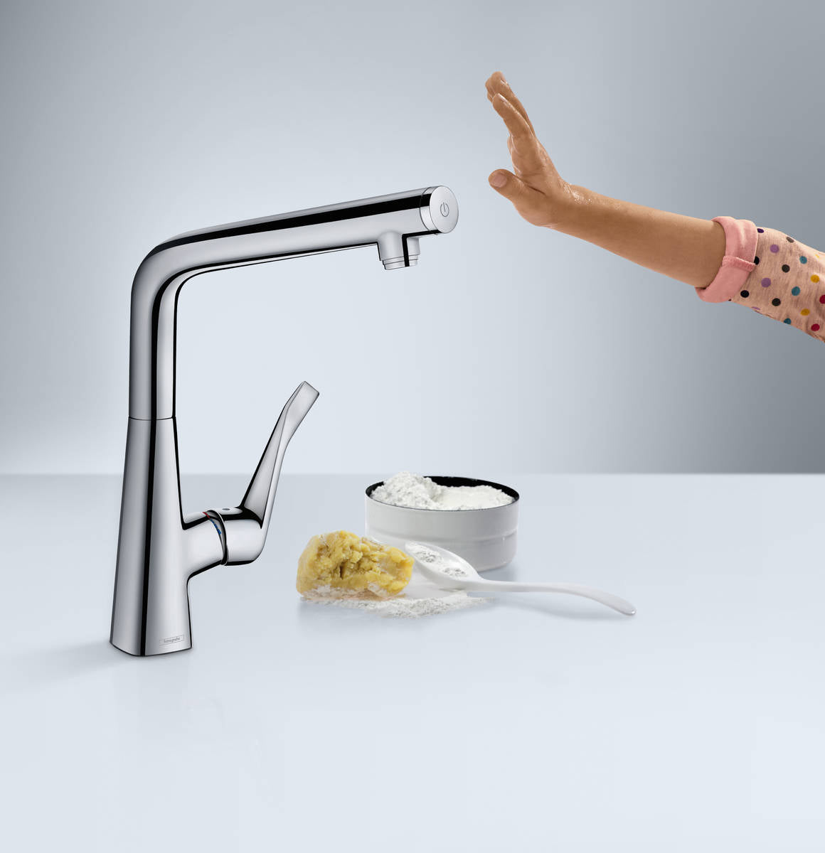 Hansgrohe Metris Select 320 køkkenarmatur, Krom