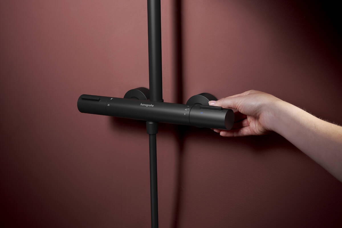 Hansgrohe Raindance Alive S Puro 300 EcoSmart brusesæt, sort