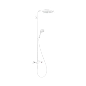 Hansgrohe Raindance Select S 240 1jet Powderrain brusesæt, Mat hvid
