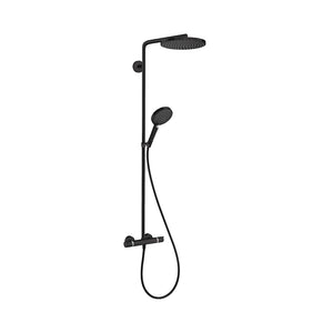 Hansgrohe Raindance Select S 240 1jet Powderrain brusesæt, Mat sort
