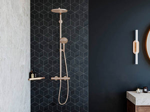 Hansgrohe Raindance Select S 240 1jet Powderrain brusesæt, Børstet bronze