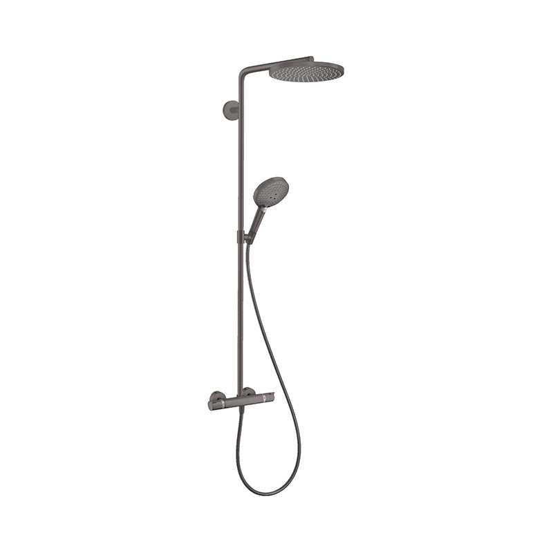 Hansgrohe Raindance Select S 240 1jet Powderrain brusesæt, Børstet sort krom