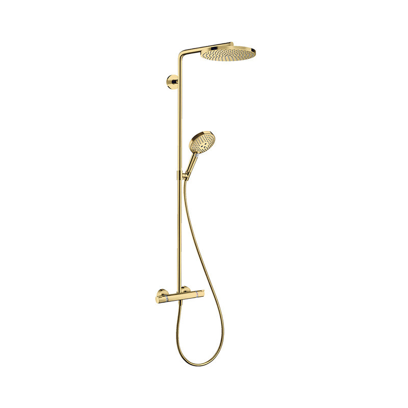 Hansgrohe Raindance Select S 240 1jet Powderrain brusesæt, Poleret guld