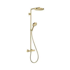 Hansgrohe Raindance Select S 240 1jet Powderrain brusesæt, Poleret guld